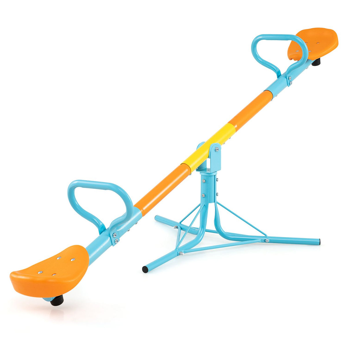Kids Seesaw Swivel Children Teeter Totter Outdoor Play Set for 2 Children