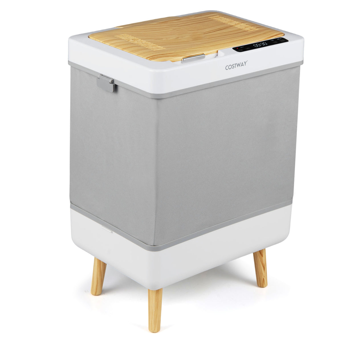 Towel Warmer Bucket with Foldable Design and Auto Shut Off for Bathroom, Natural
