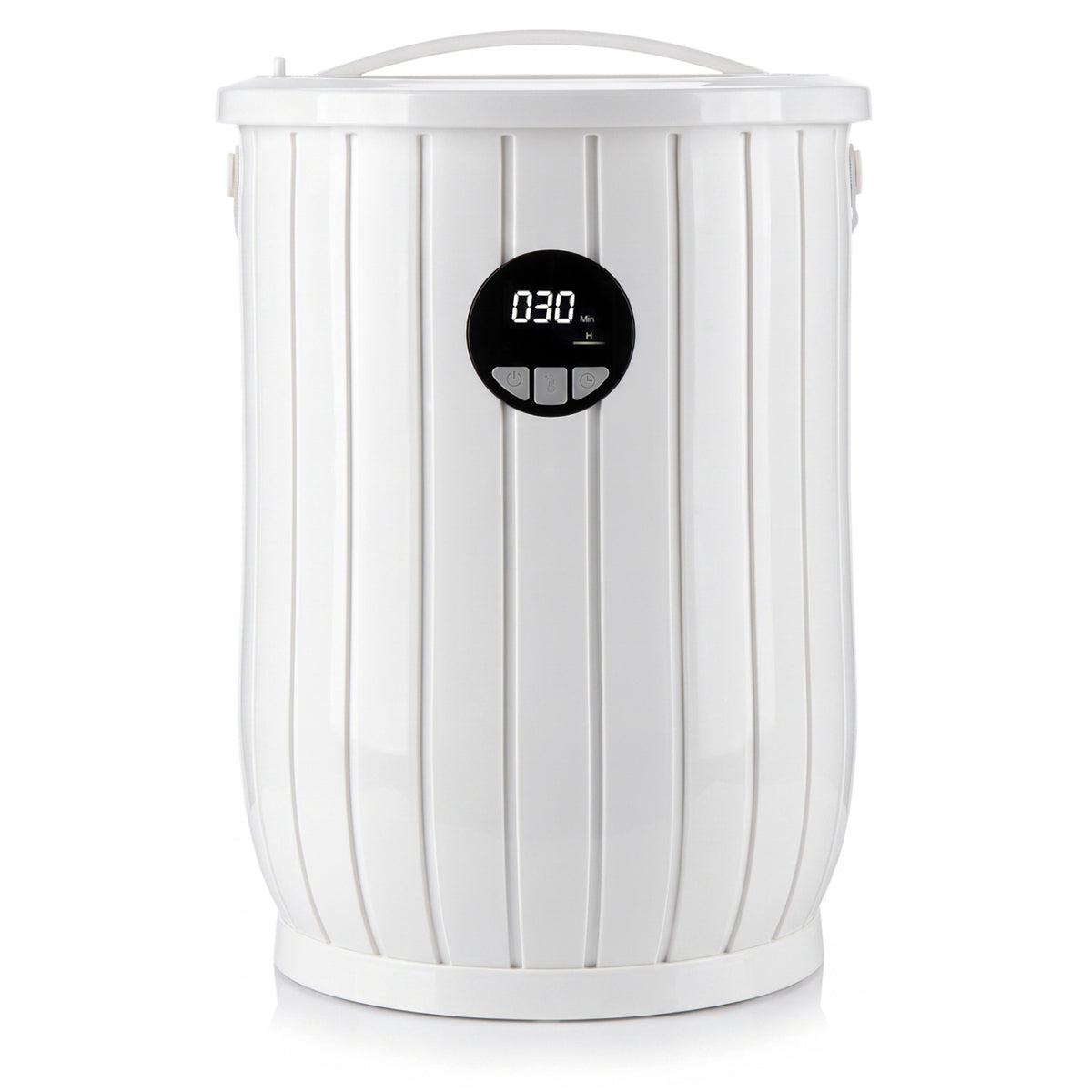 Towel Warmer Heated Bucket with Auto Shut Off and Fragrance Tray for Bathrooms, White