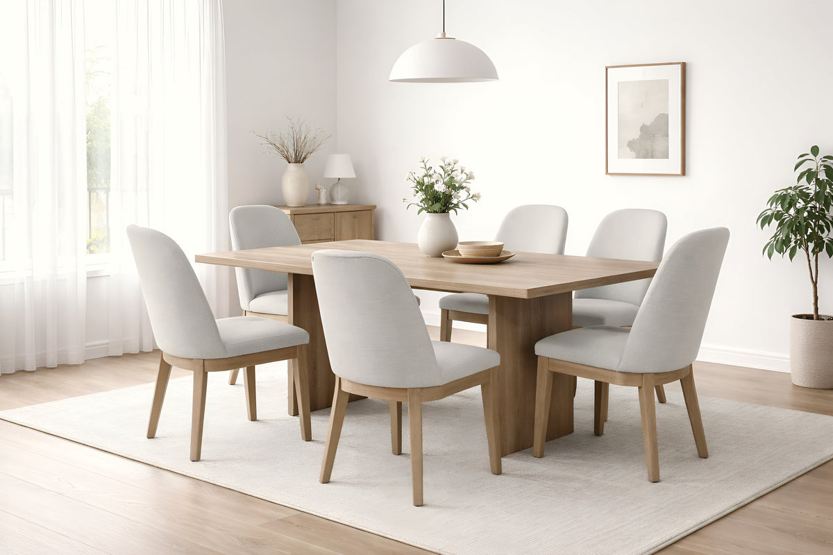 Abigail Dining Table, Natural
