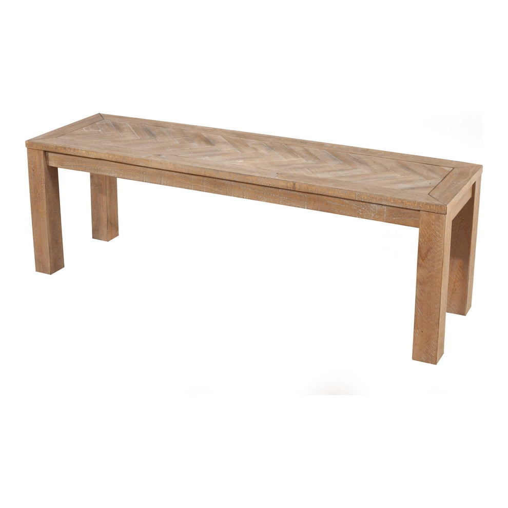 Aiden Dining Bench, Weathered Natural