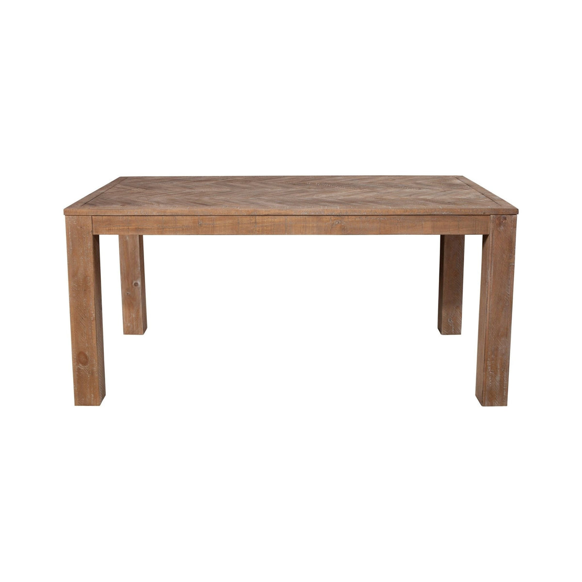 Aiden Fixed Top Dining Table, Weathered Natural