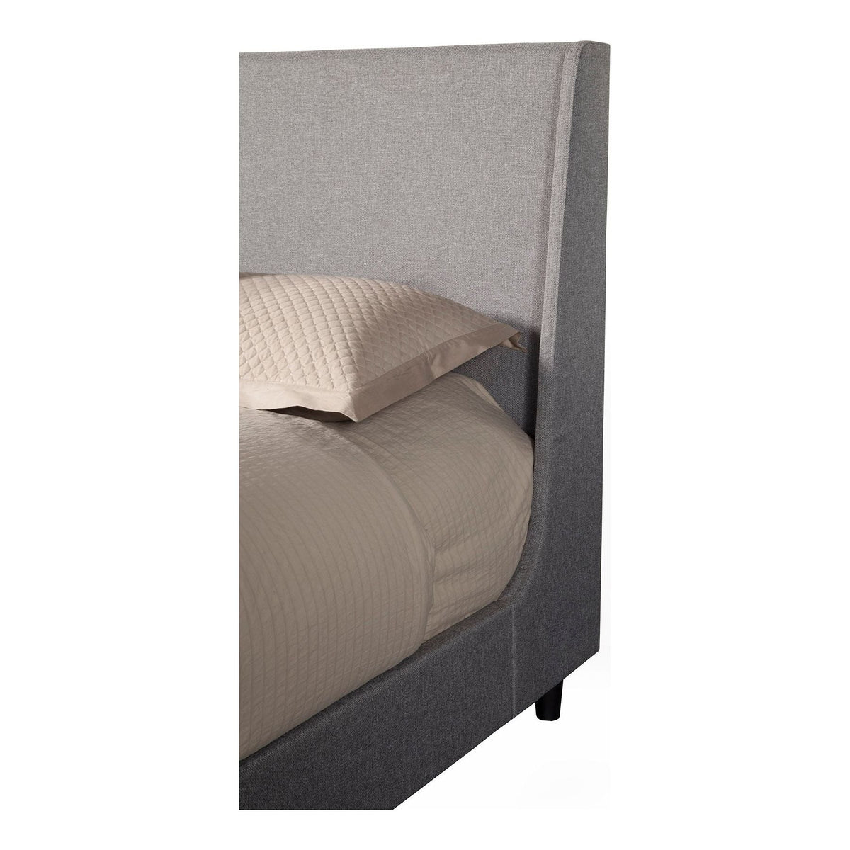 Amber Full Size Upholstered Bed, Grey Linen