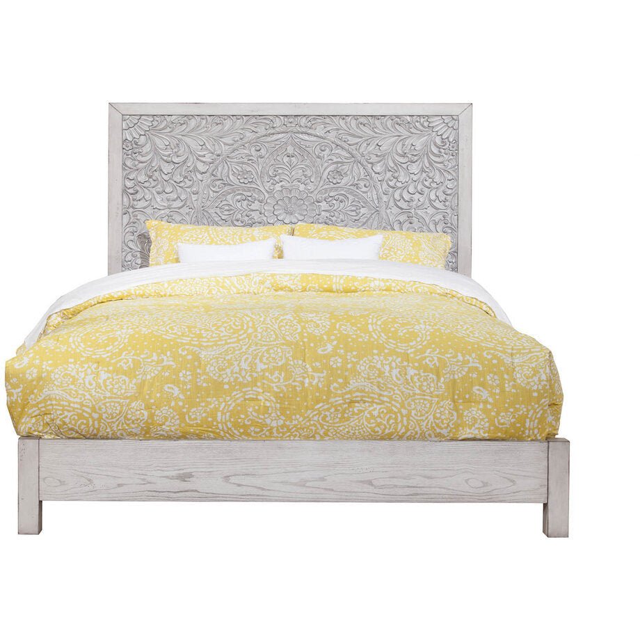 Aria Standard King Panel Bed, Gray