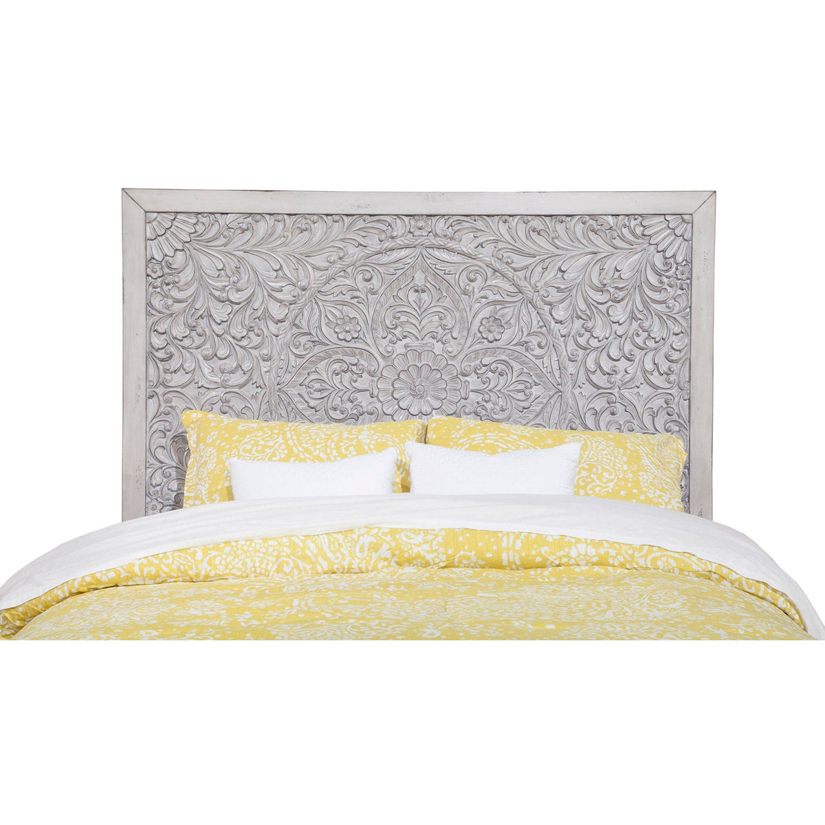 Aria Standard King Panel Bed, Gray