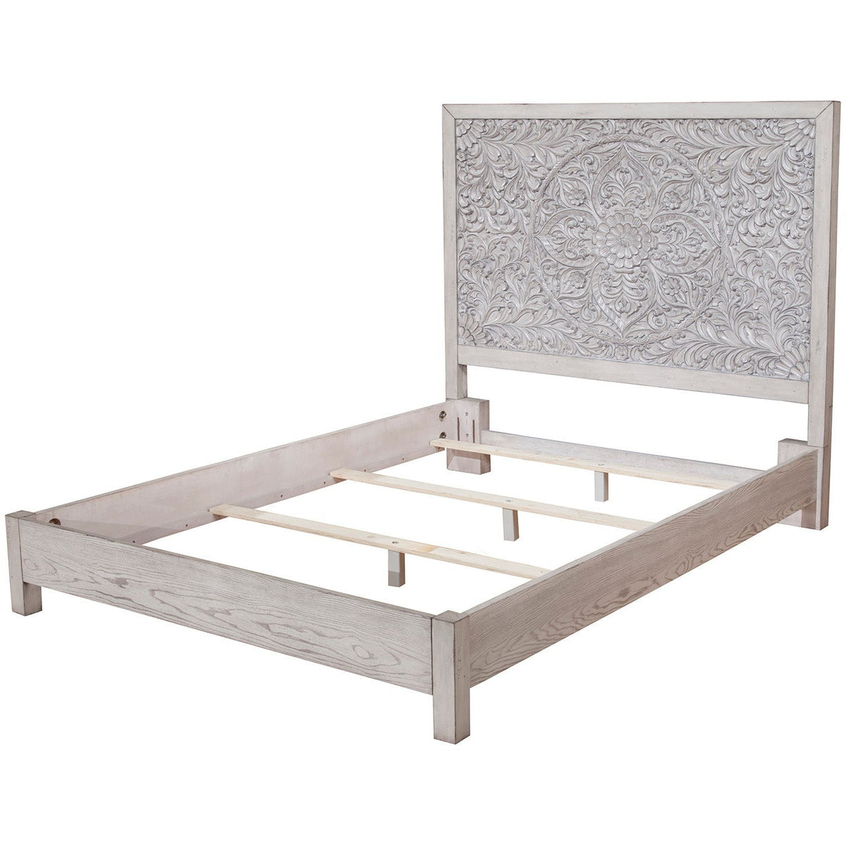 Aria Standard King Panel Bed, Gray
