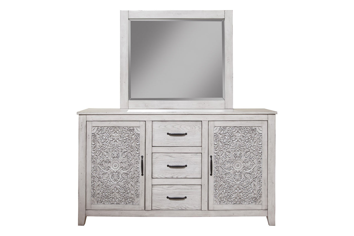 Aria Dresser Mirror, Gray