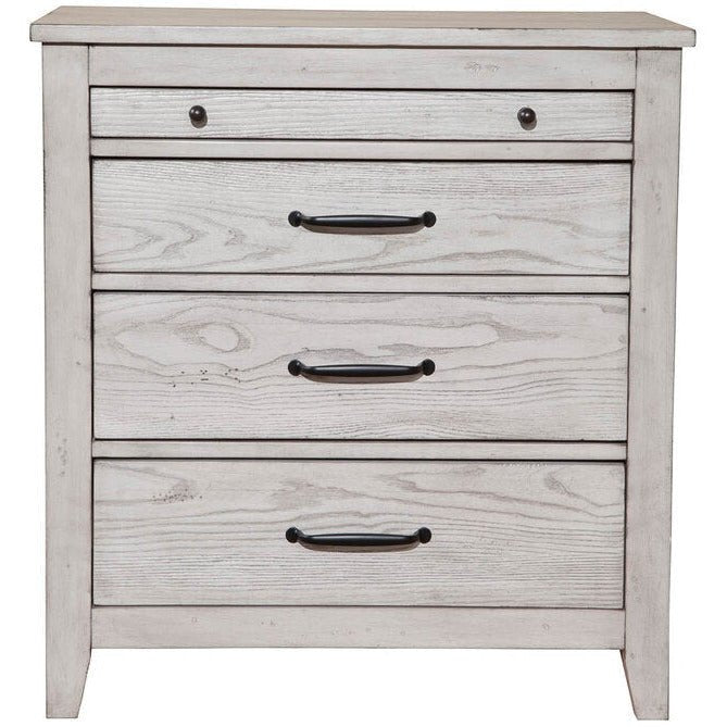 Aria 3 Drawer Nightstand, Gray