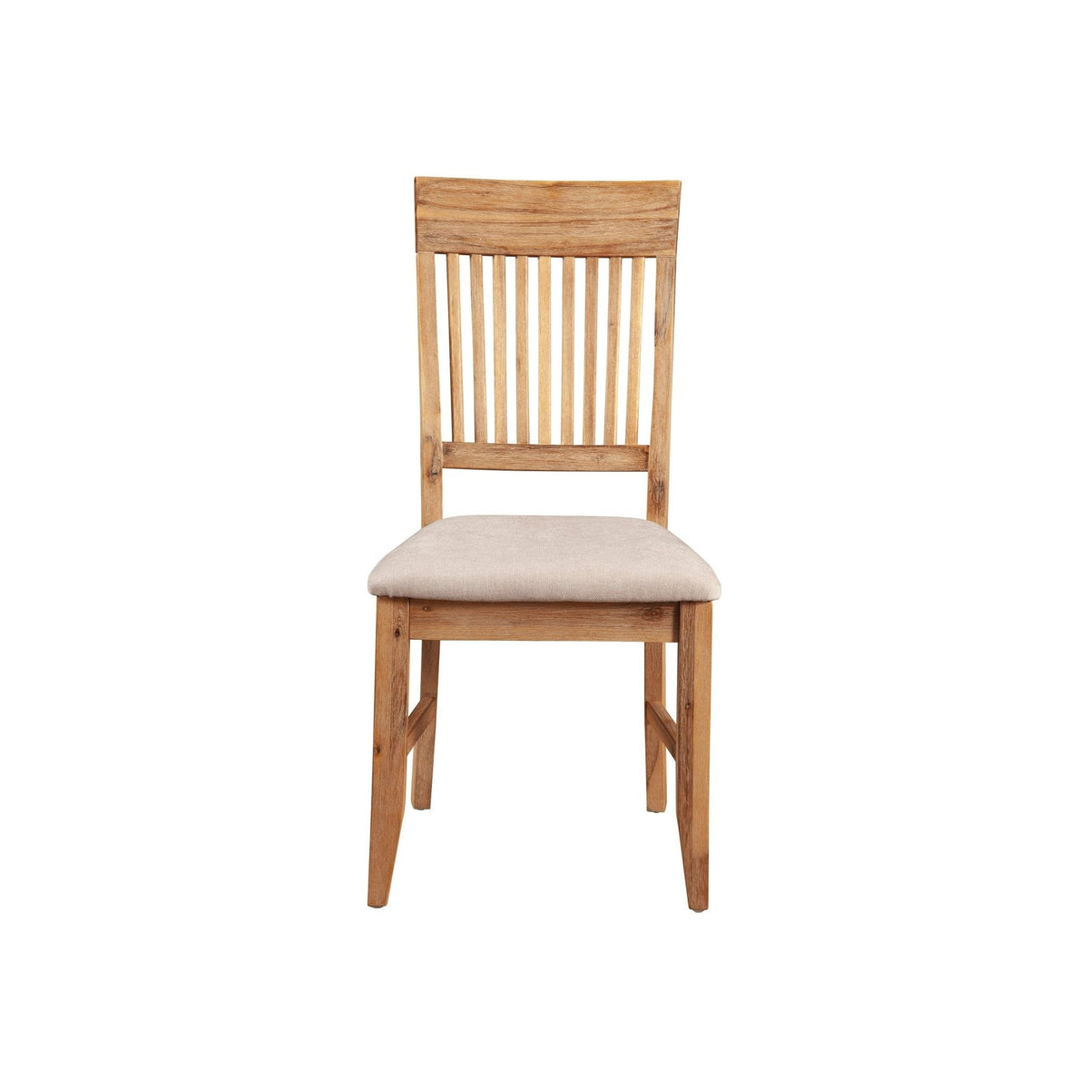 Aspen Set of 2 Dining Side Chairs, Antique Natural