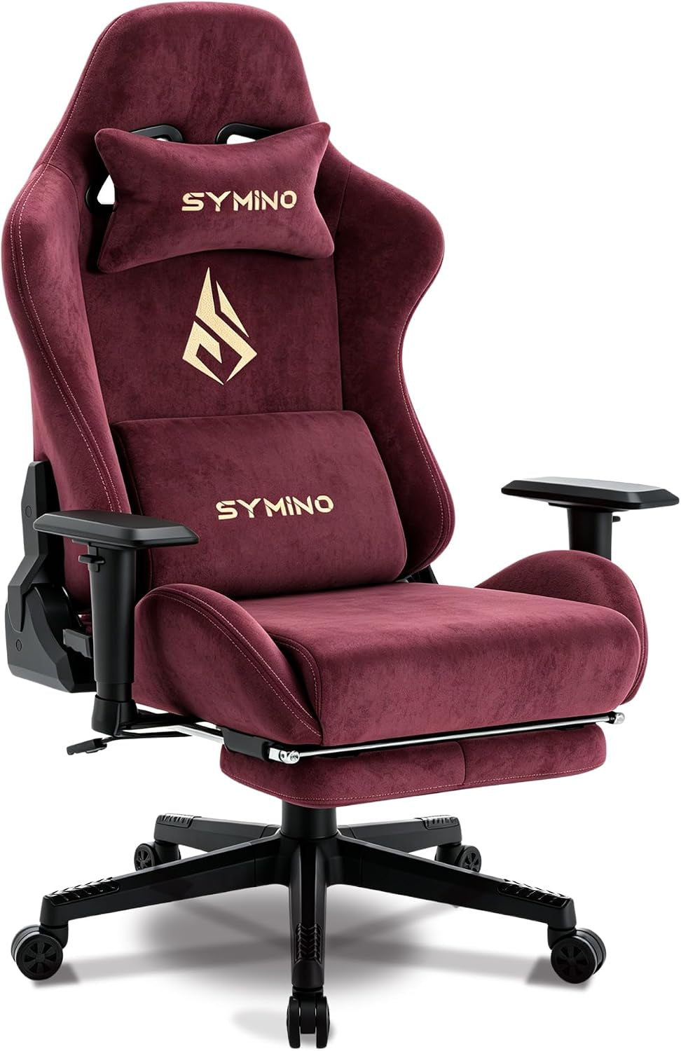 Symino Gaming Chair, High Back Ergonomic Office Chair with 2D Adjustable Armrests, 150° Recline, Breathable, gallery view 19