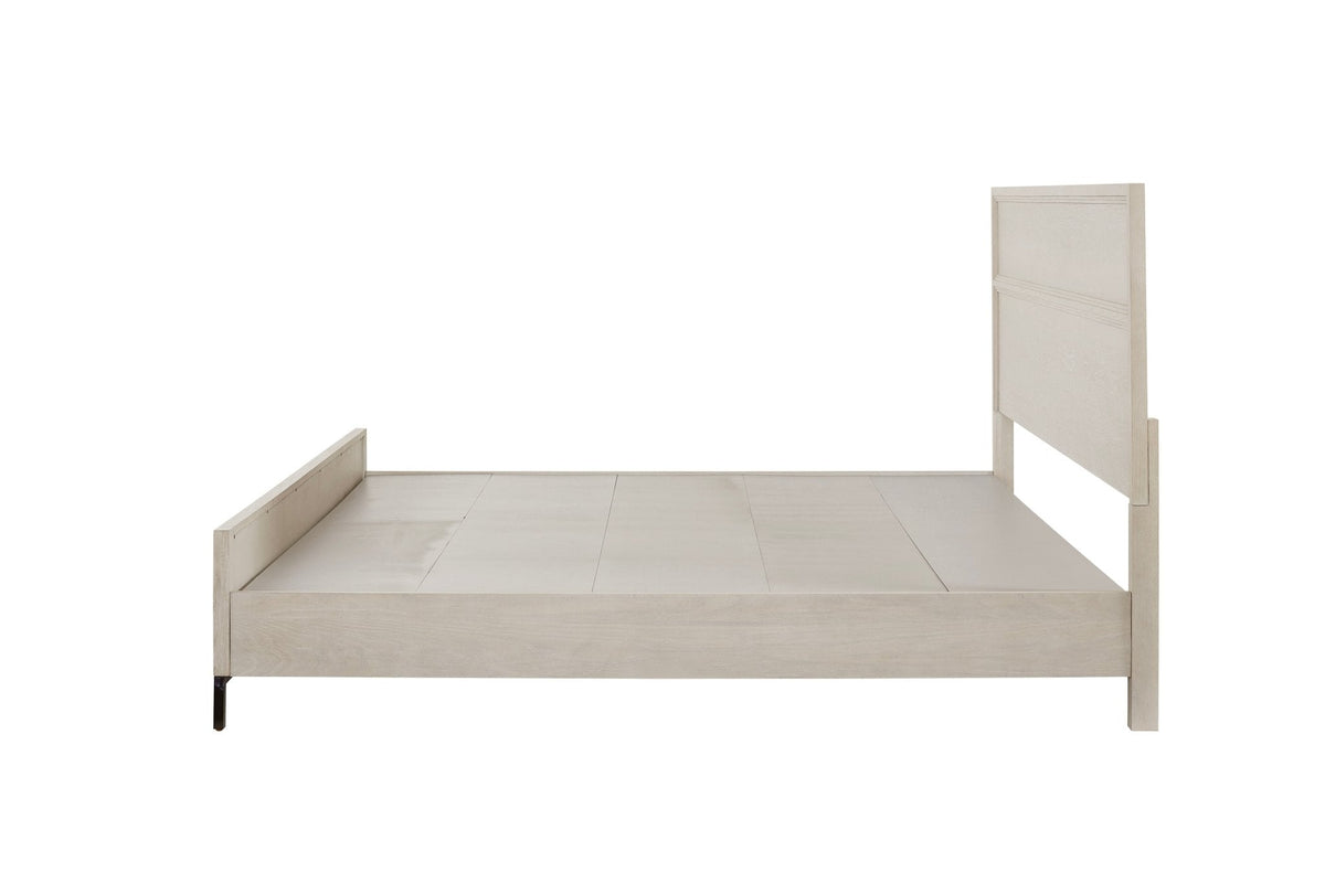 Bradley Standard King Platform Bed, Antique White