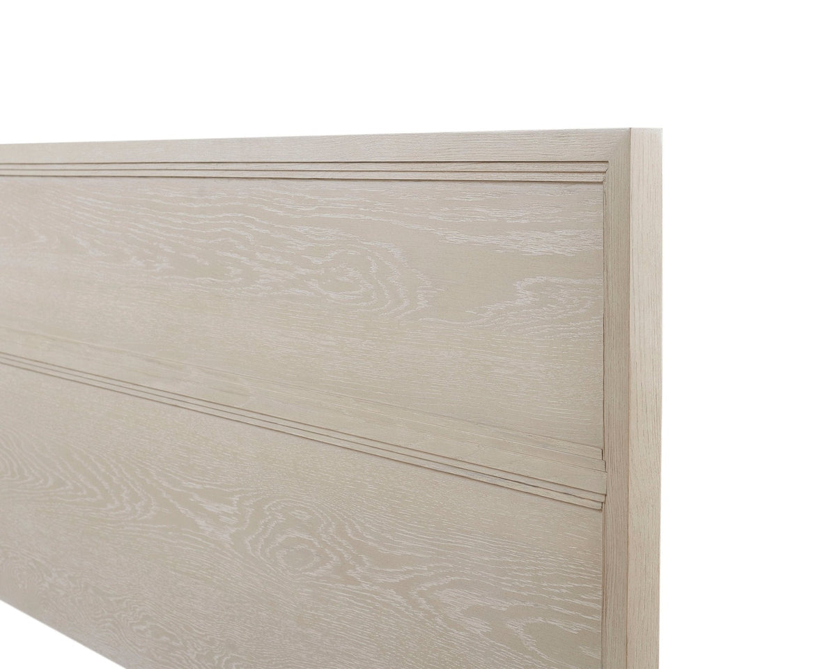 Bradley Standard King Platform Bed, Antique White