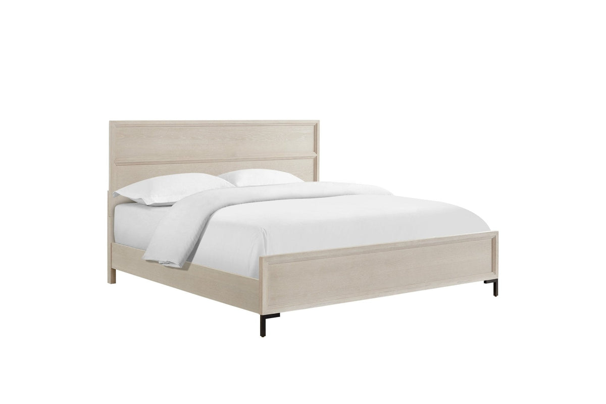 Bradley Standard King Platform Bed, Antique White