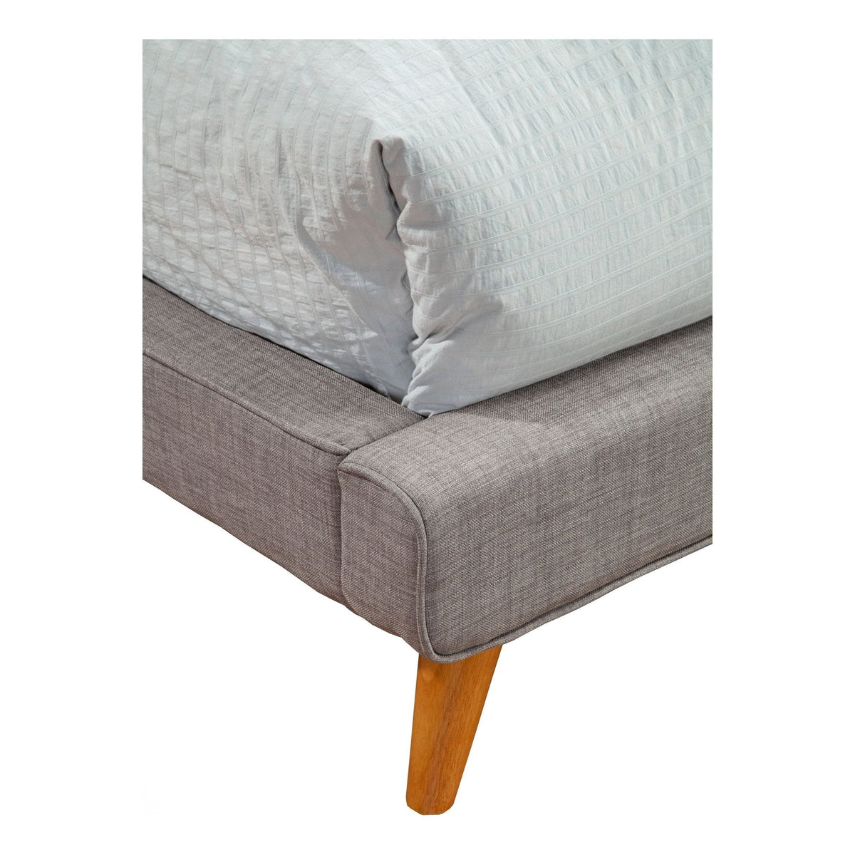 Britney California King Upholstered Platform Bed - Dark Grey