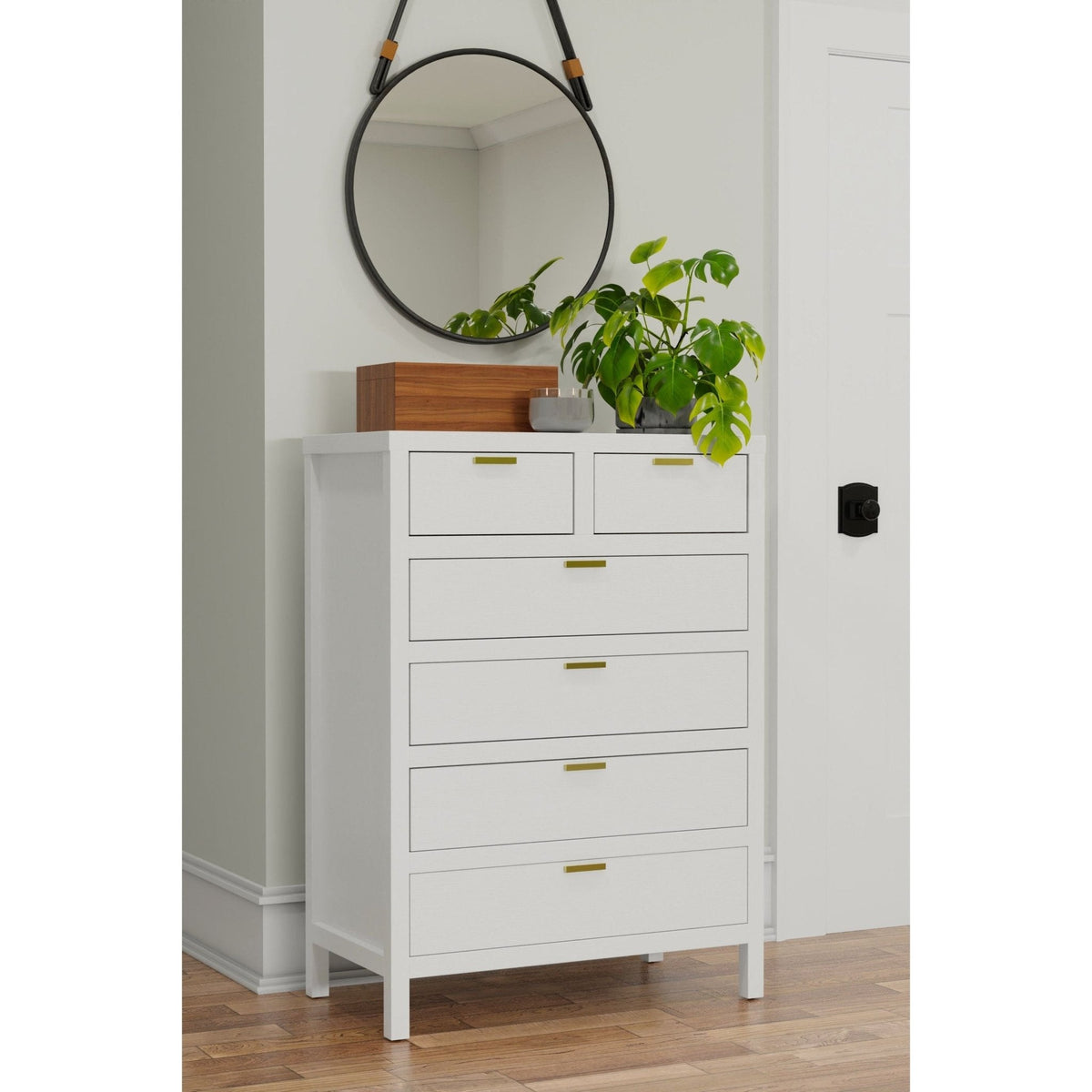 Carmel 6 Drawer Chest - White