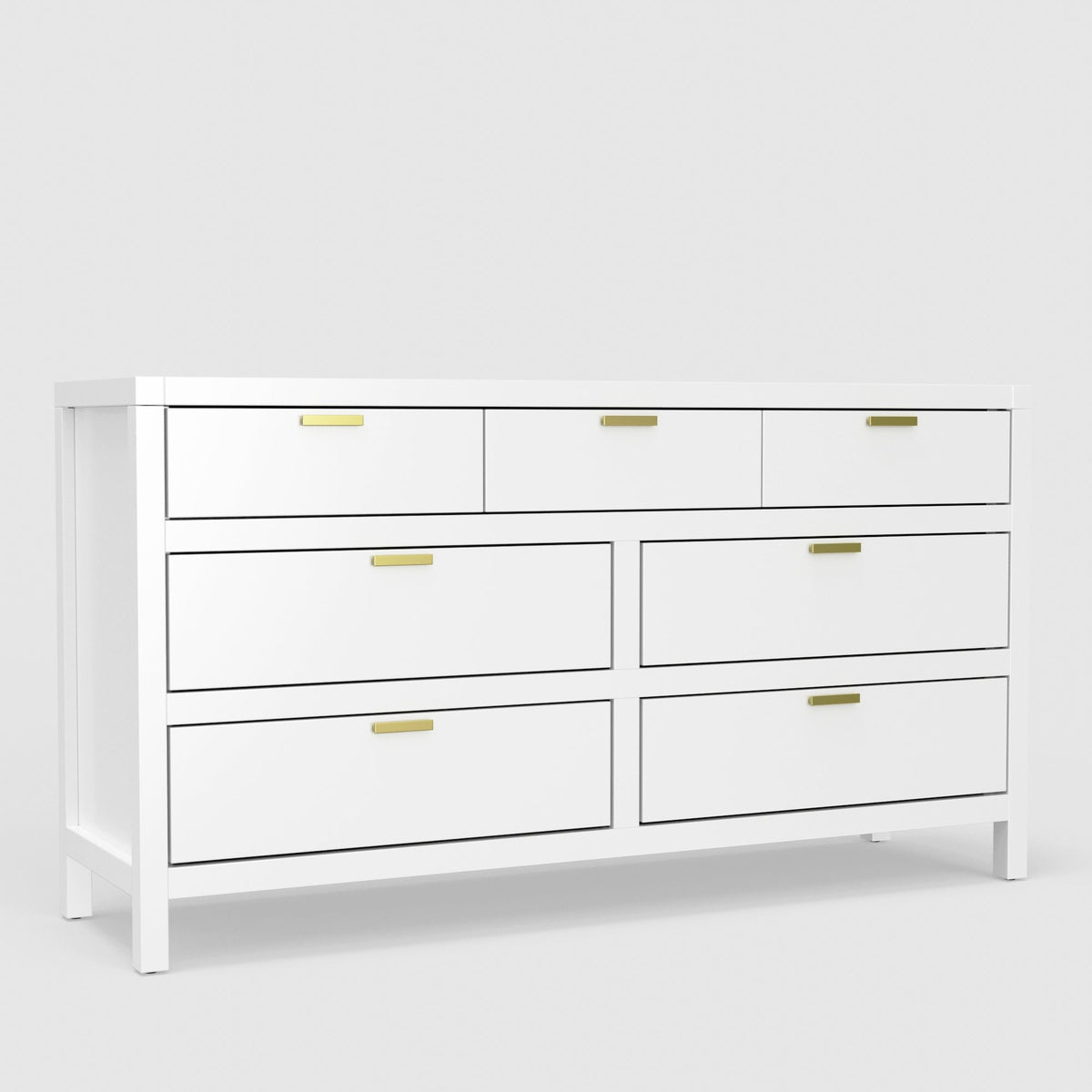 Carmel 7 Drawer Dresser - White
