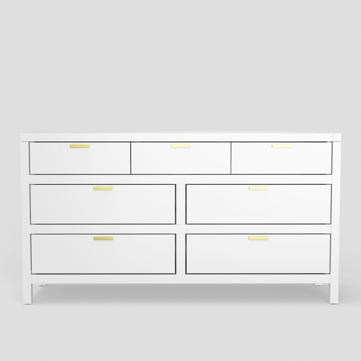 Carmel 7 Drawer Dresser - White