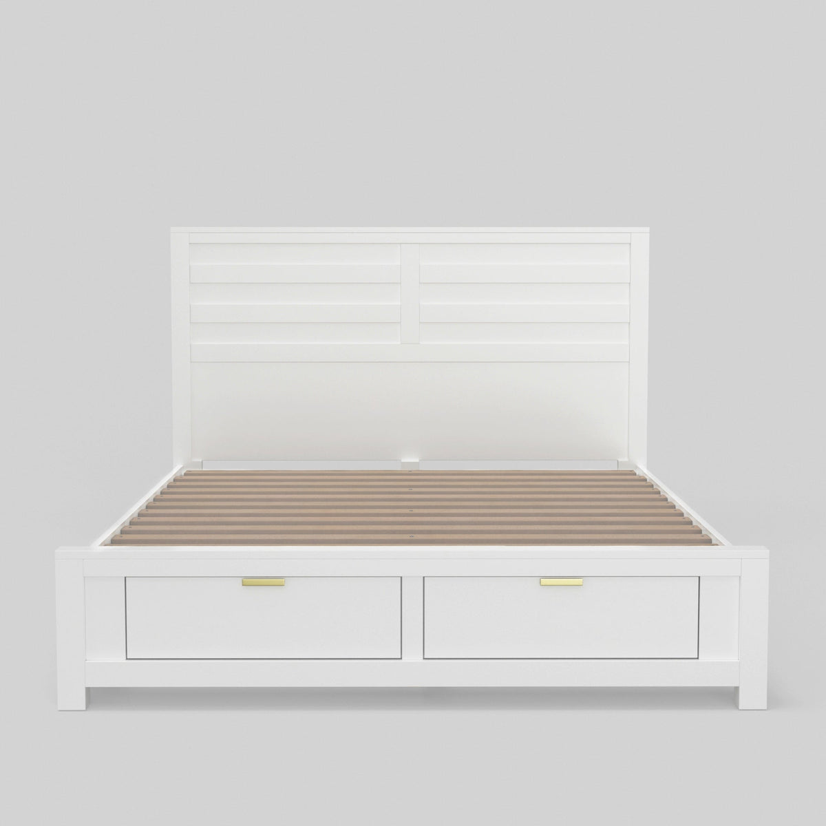 Carmel California King Storage Bed - White