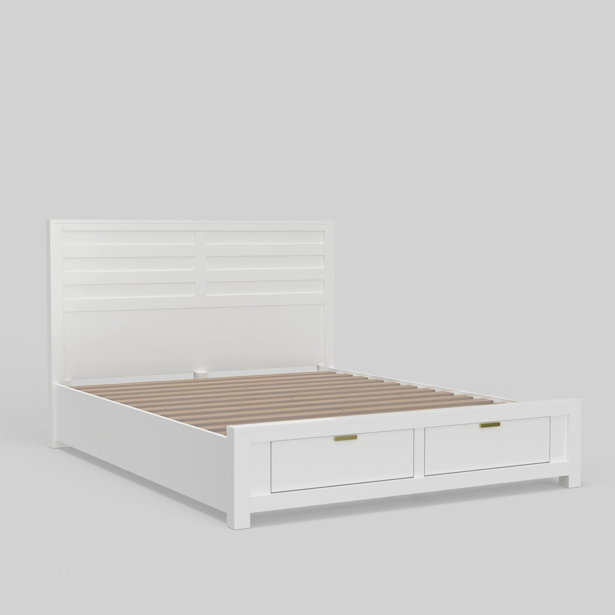 Carmel Full Size Storage Bed - White