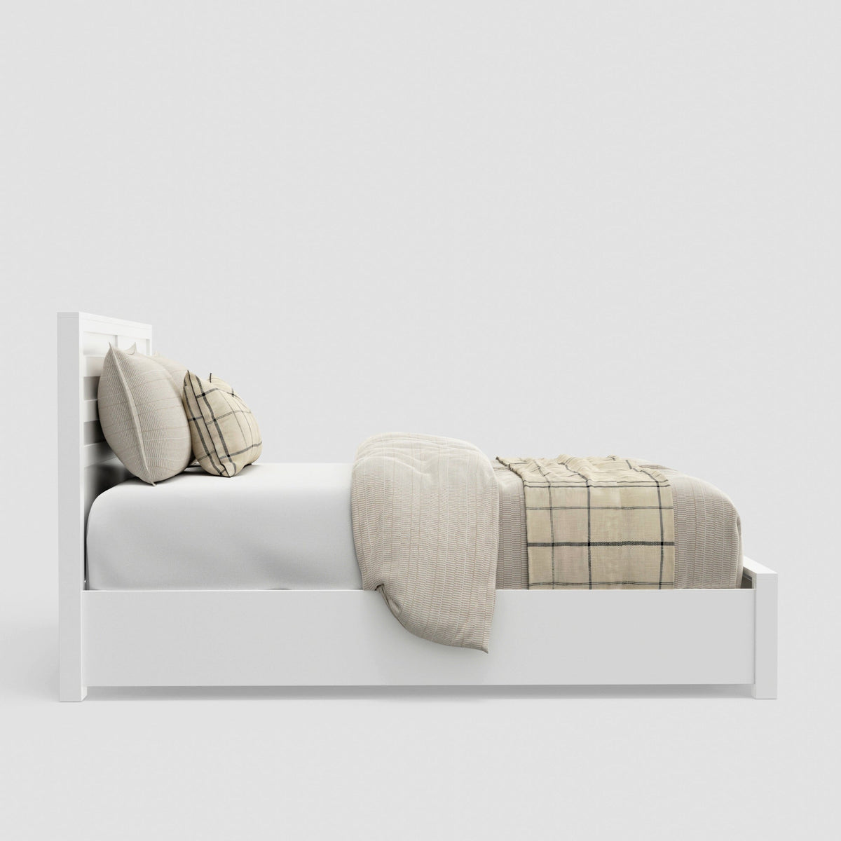 Carmel Full Size Storage Bed - White
