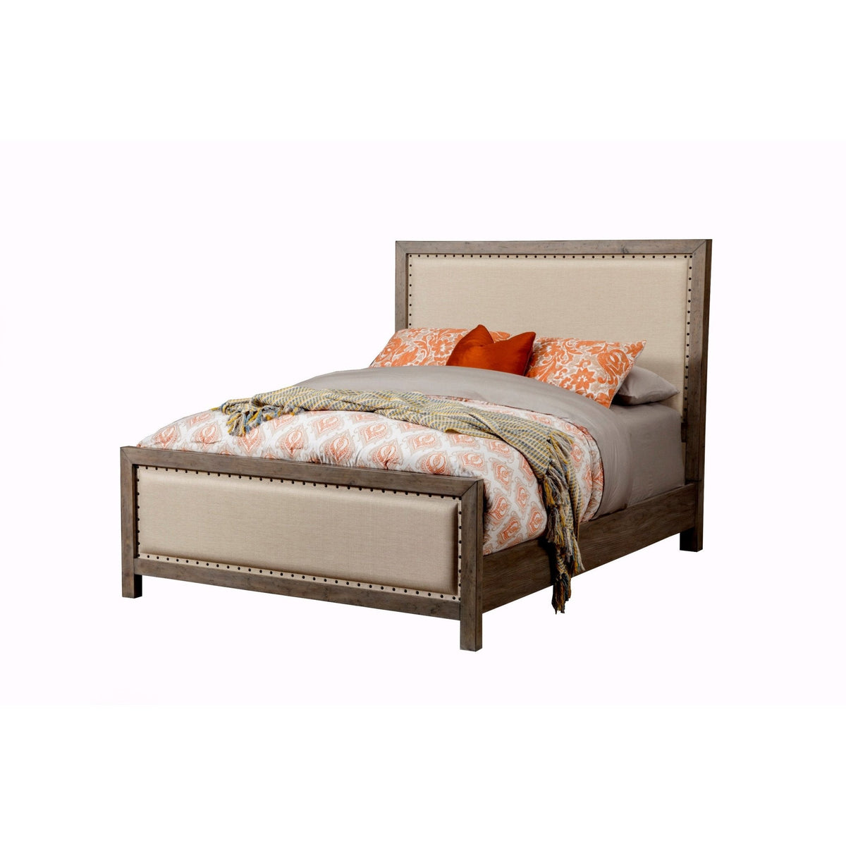 Classic Standard King Bed, Gray