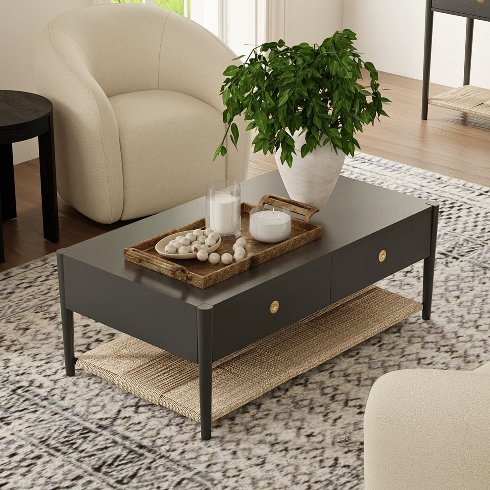 Cleo Coffee Table - Charcoal Gray