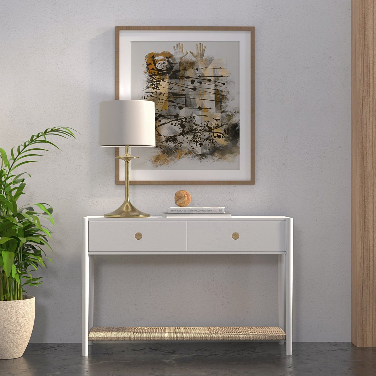 Cleo Console Table - Coconut Milk