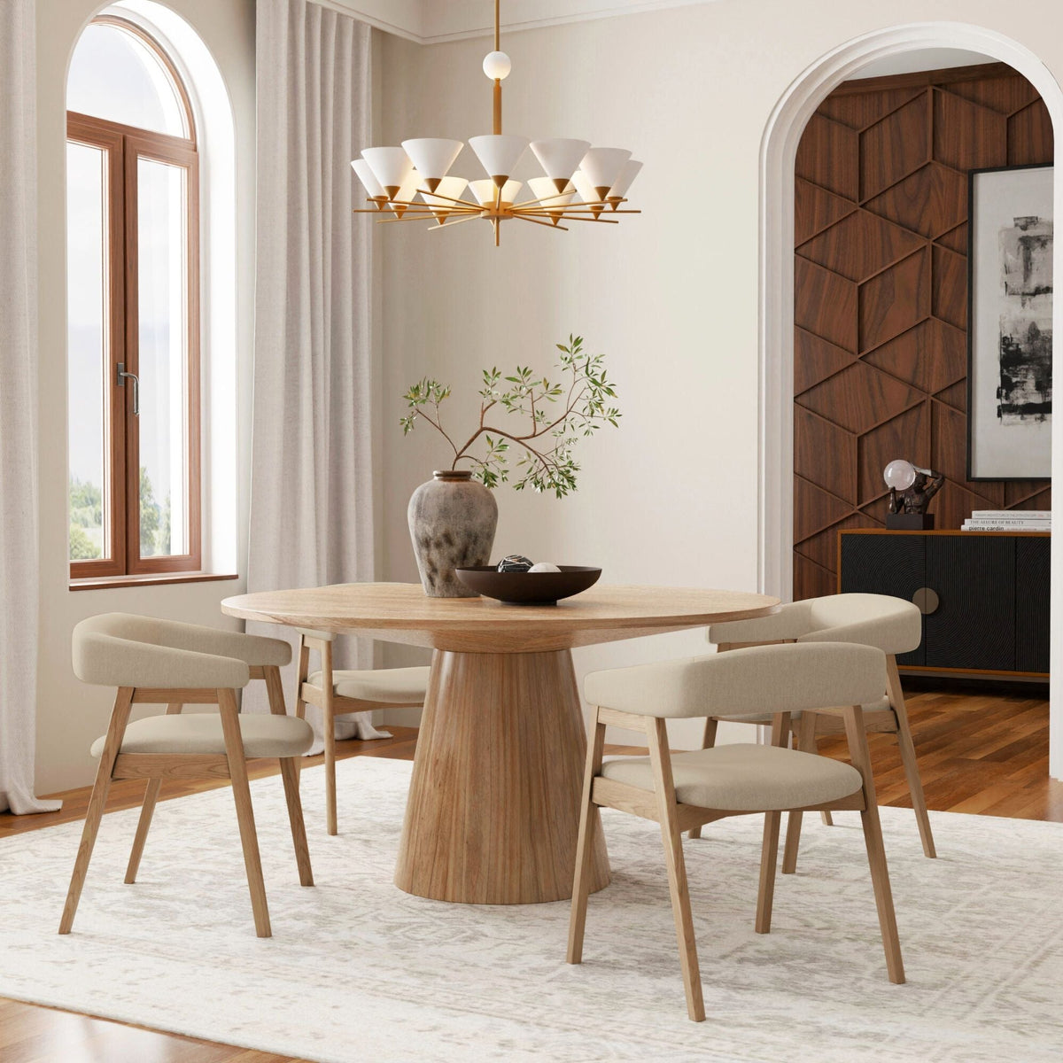 Cove Round 59" Dining Table - Natural