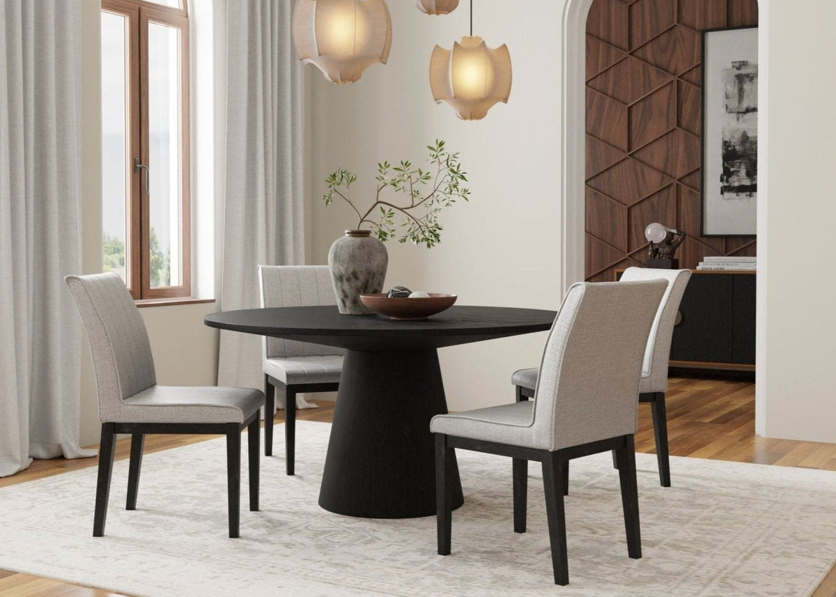 Cove Dining Side Chairs, Set of 2, Gray & Black