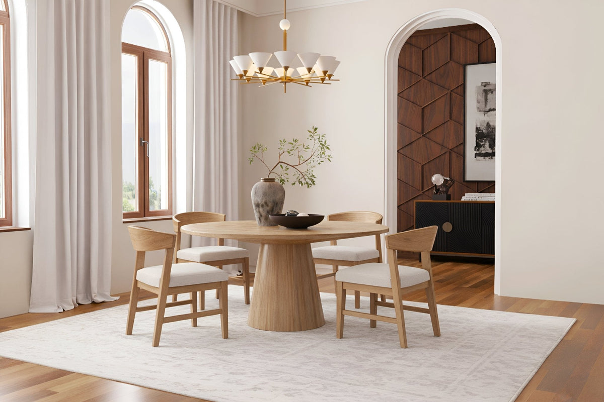 Cove Wood Back Dining Chairs, Set of 2 - Natural