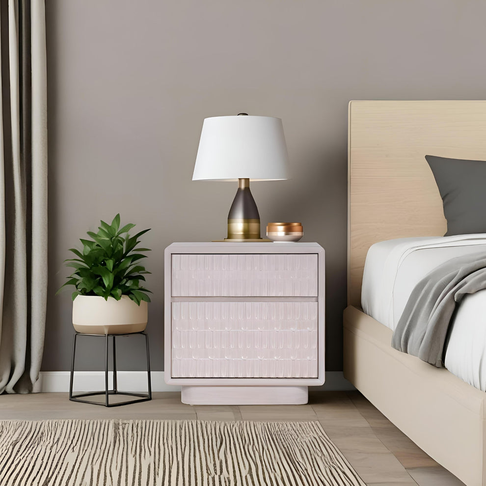 Danica Nightstand, White Wash