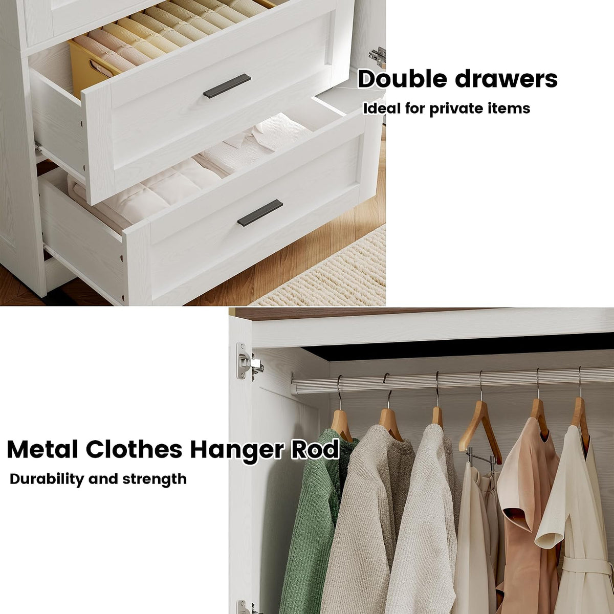 Side shelving column with four cuby shelves and visible shelf spacing markings