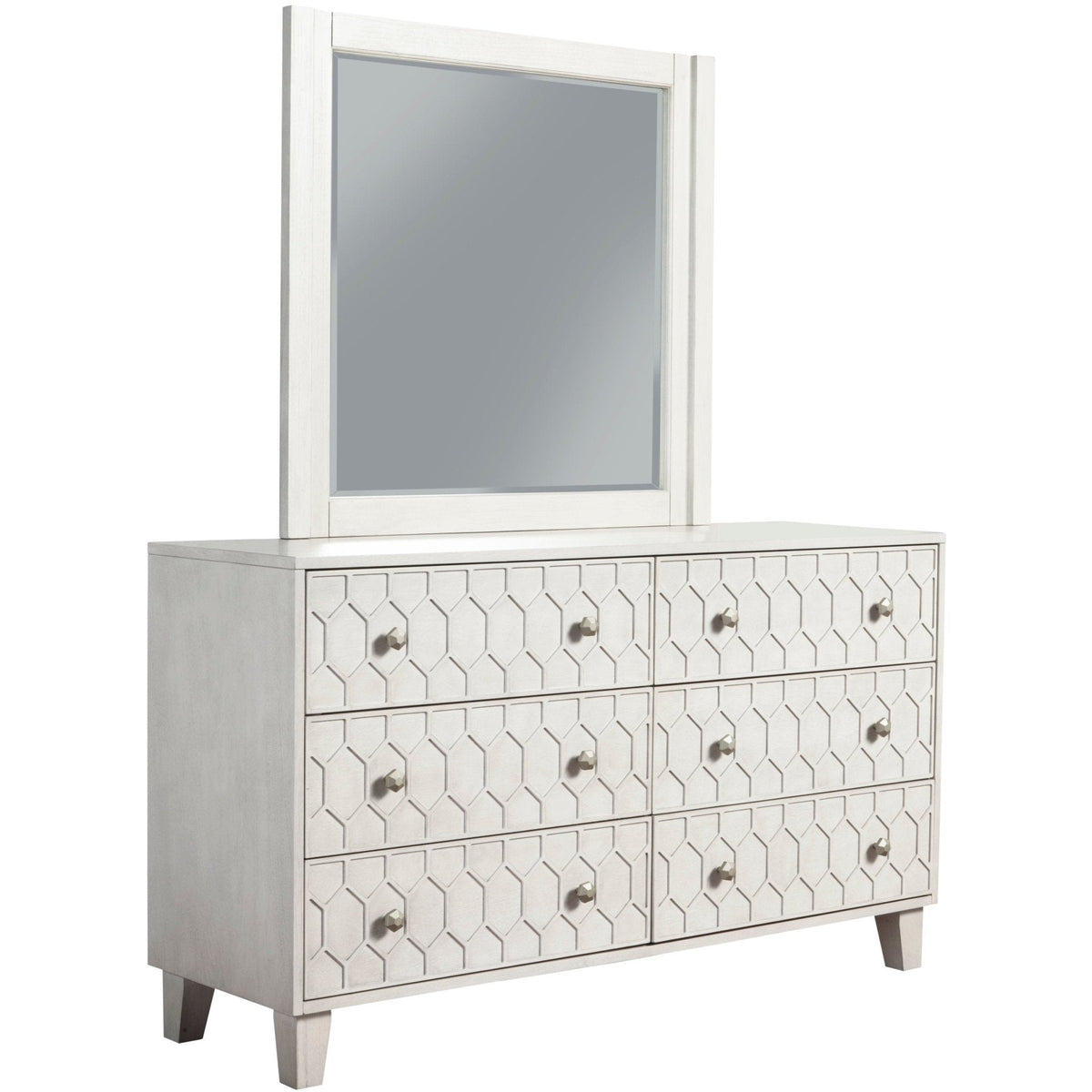 Denver Six Drawer Dresser, Gray