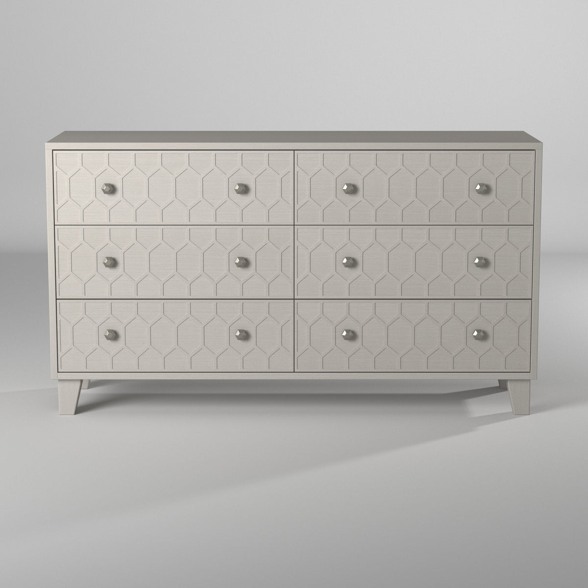 Denver Six Drawer Dresser, Gray