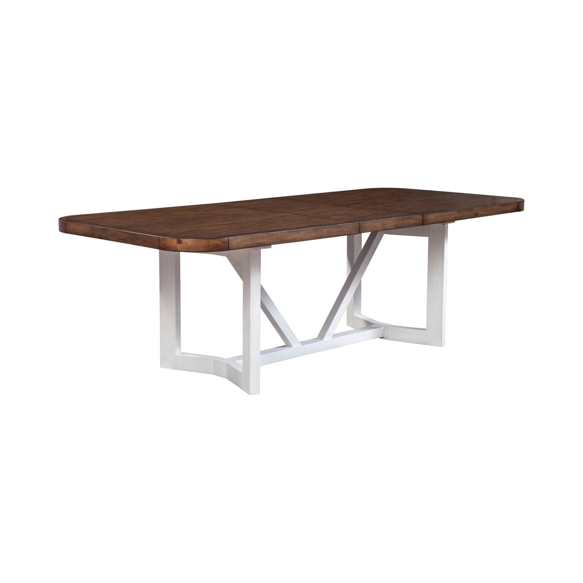 Donham Two Tone Dining Table, Mystic Brown & White