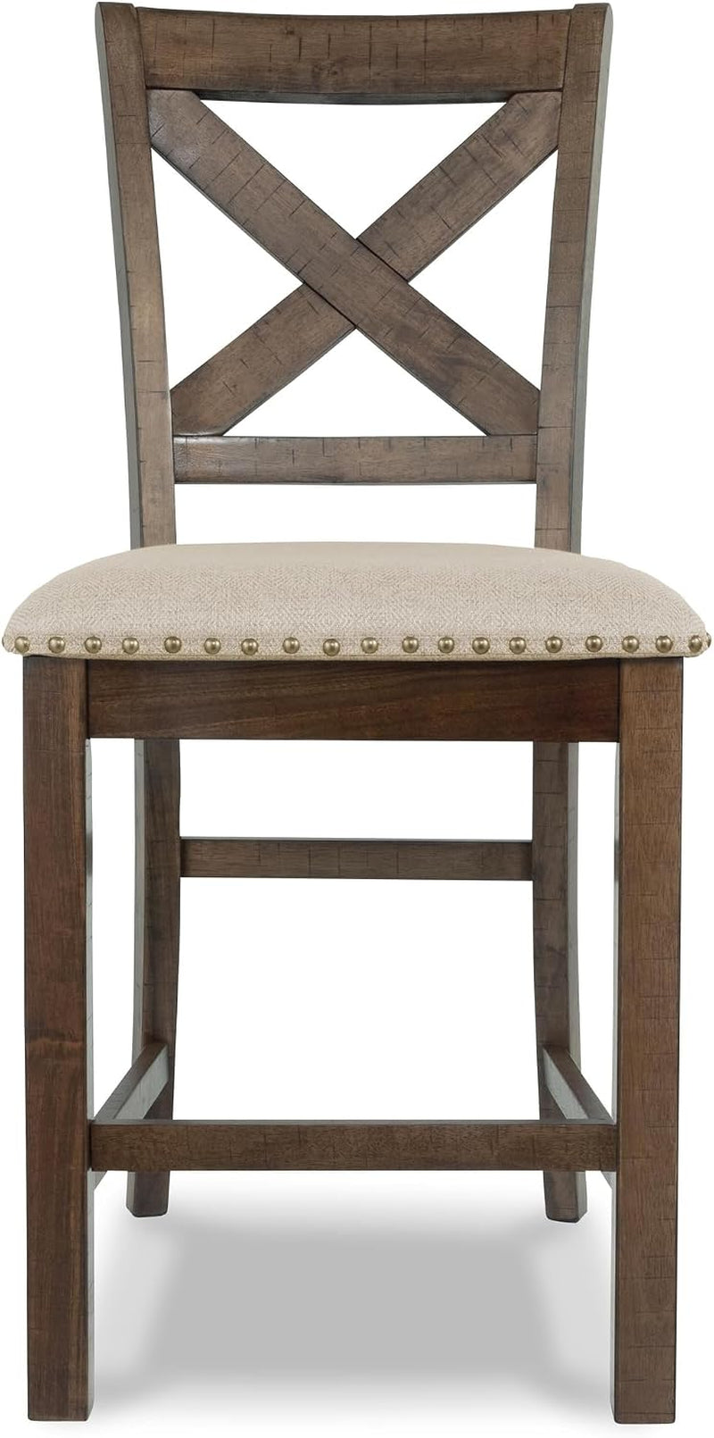 Signature Design by Ashley Rustic Counter Height Bar Stool, Set of 2, Beige, gallery view 8