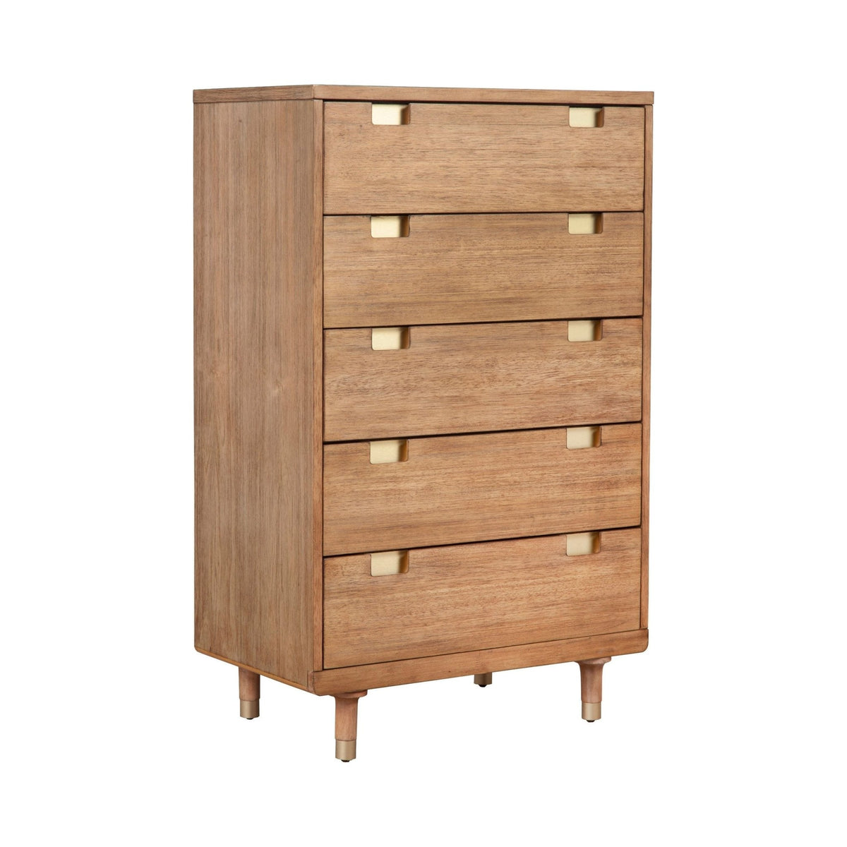 Easton Five Drawer Chest, Sand