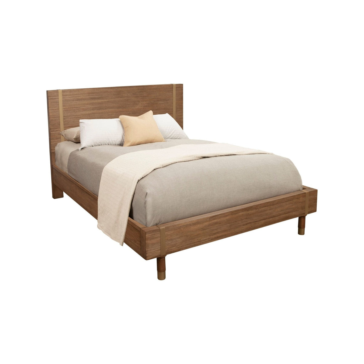 Easton Standard King Platform Bed, Sand