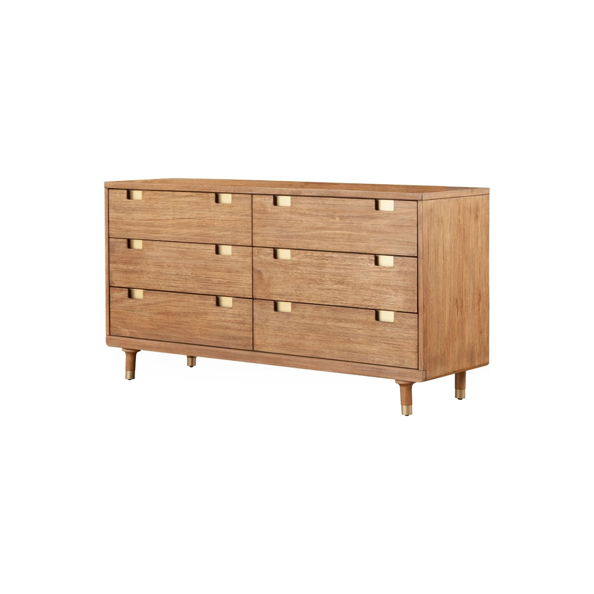 Easton Six Drawer Dresser, Sand