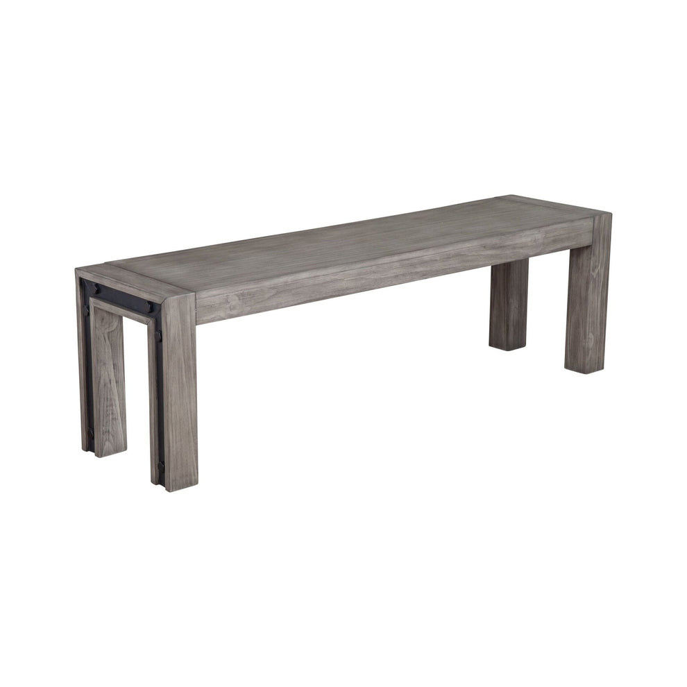 Fallon Bench, Grey & Black