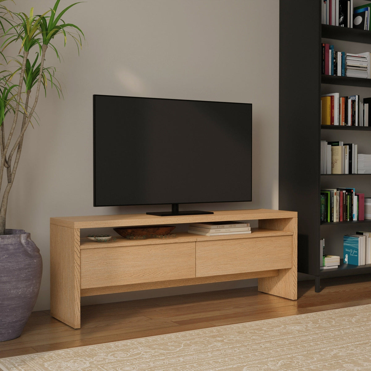 Flo 64" TV Console, Natural