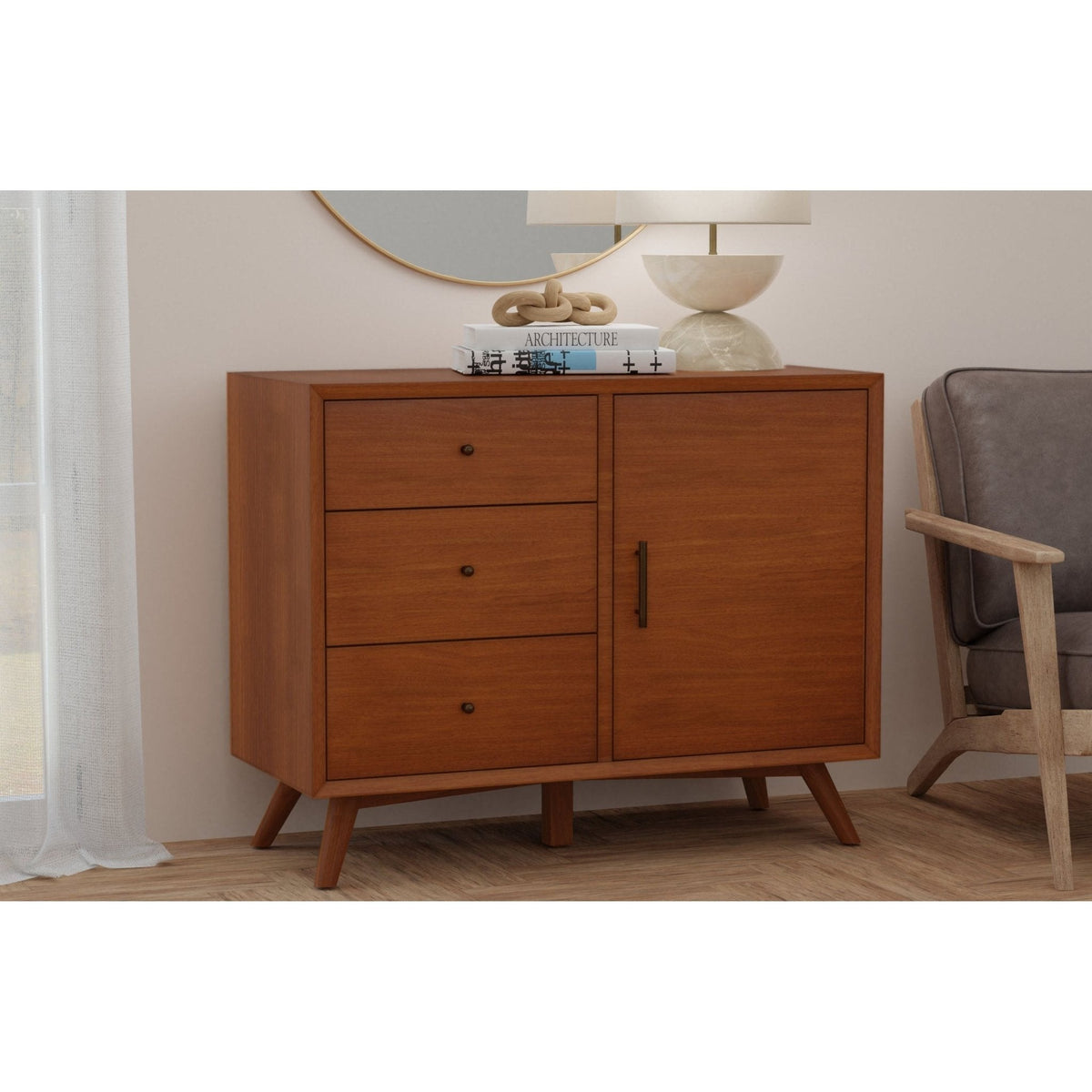 Flynn Accent Cabinet - Chestnut