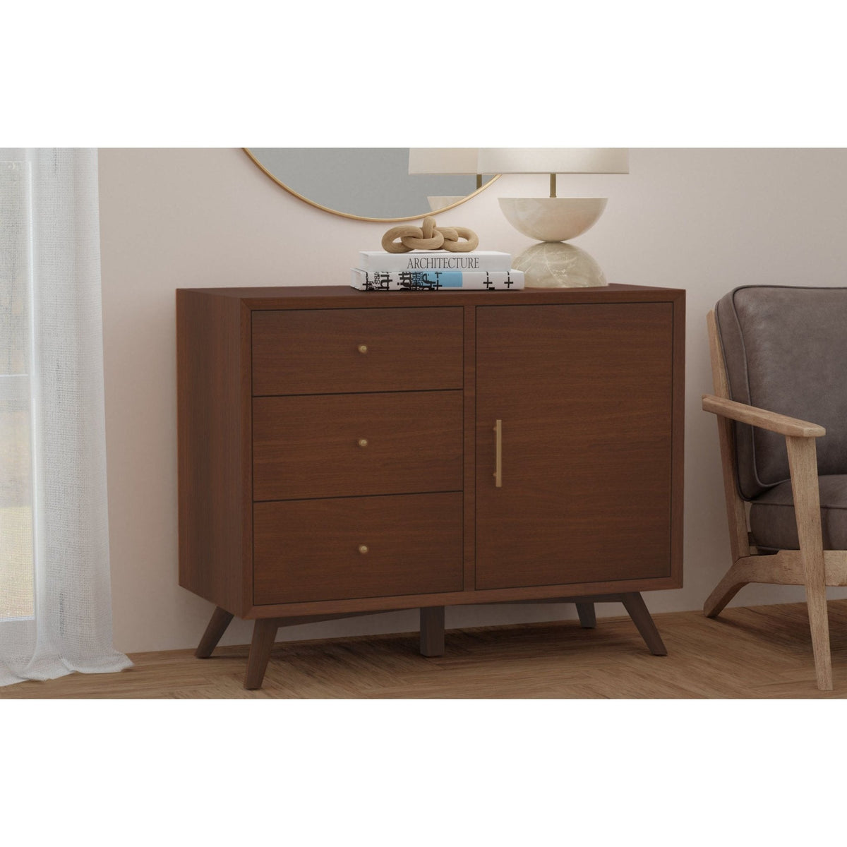 Flynn Accent Cabinet - Walnut