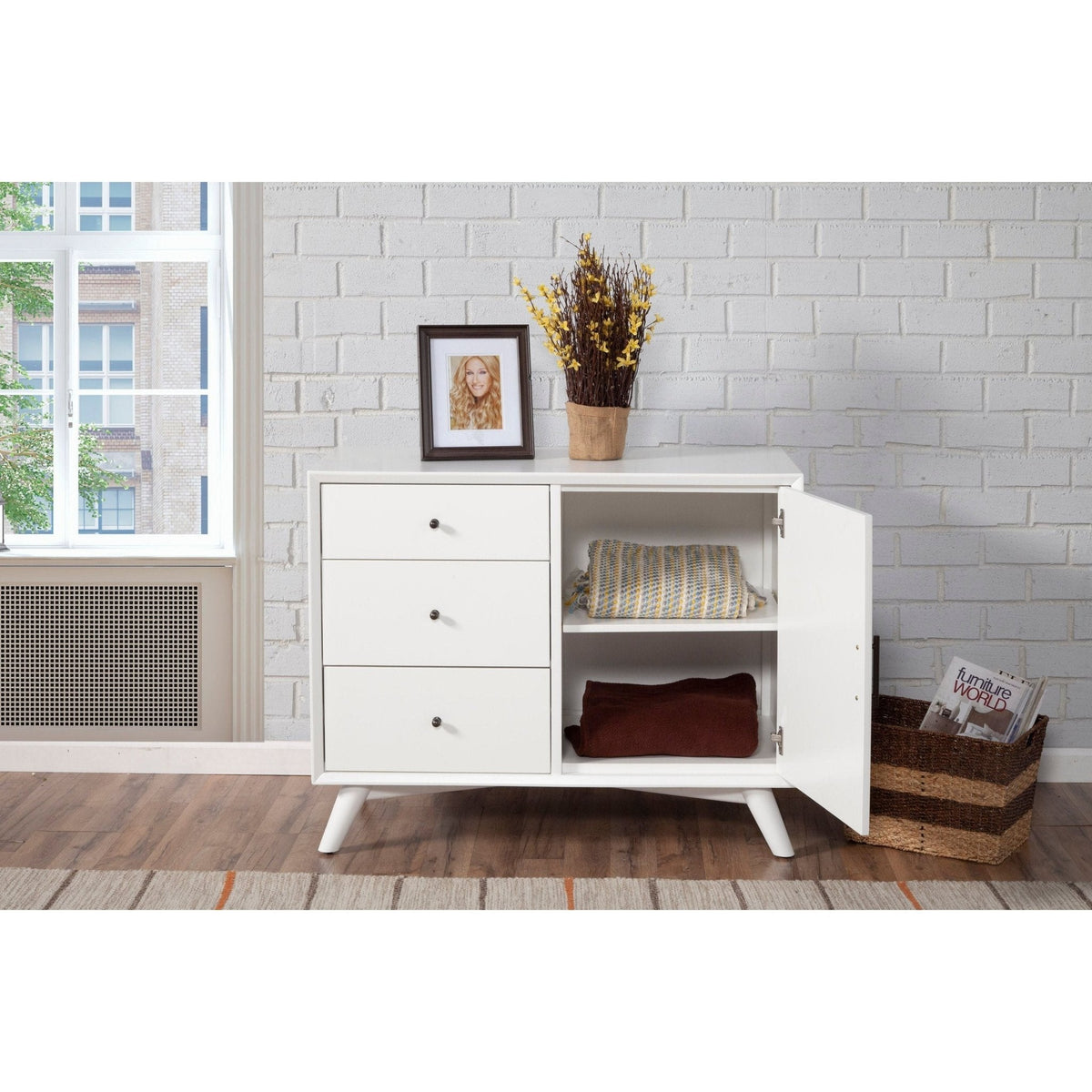 Flynn Accent Cabinet - White