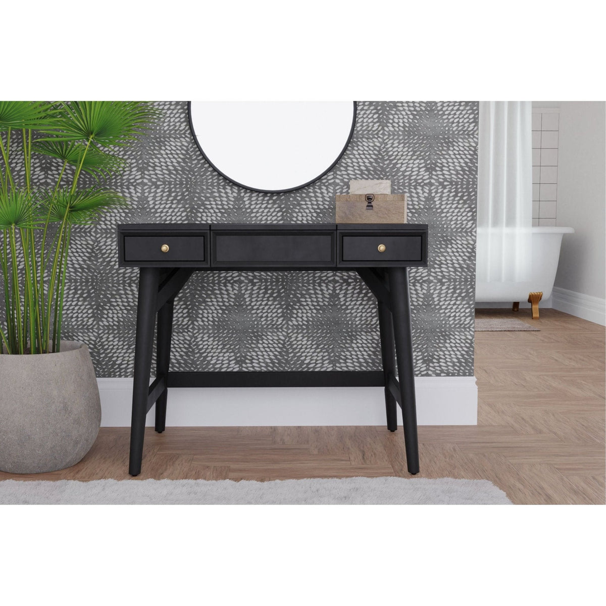 Flynn Bedroom Vanity - Black