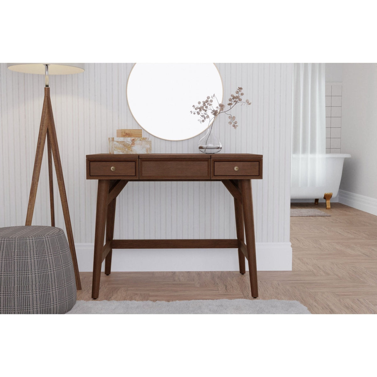 Flynn Bedroom Vanity - Walnut