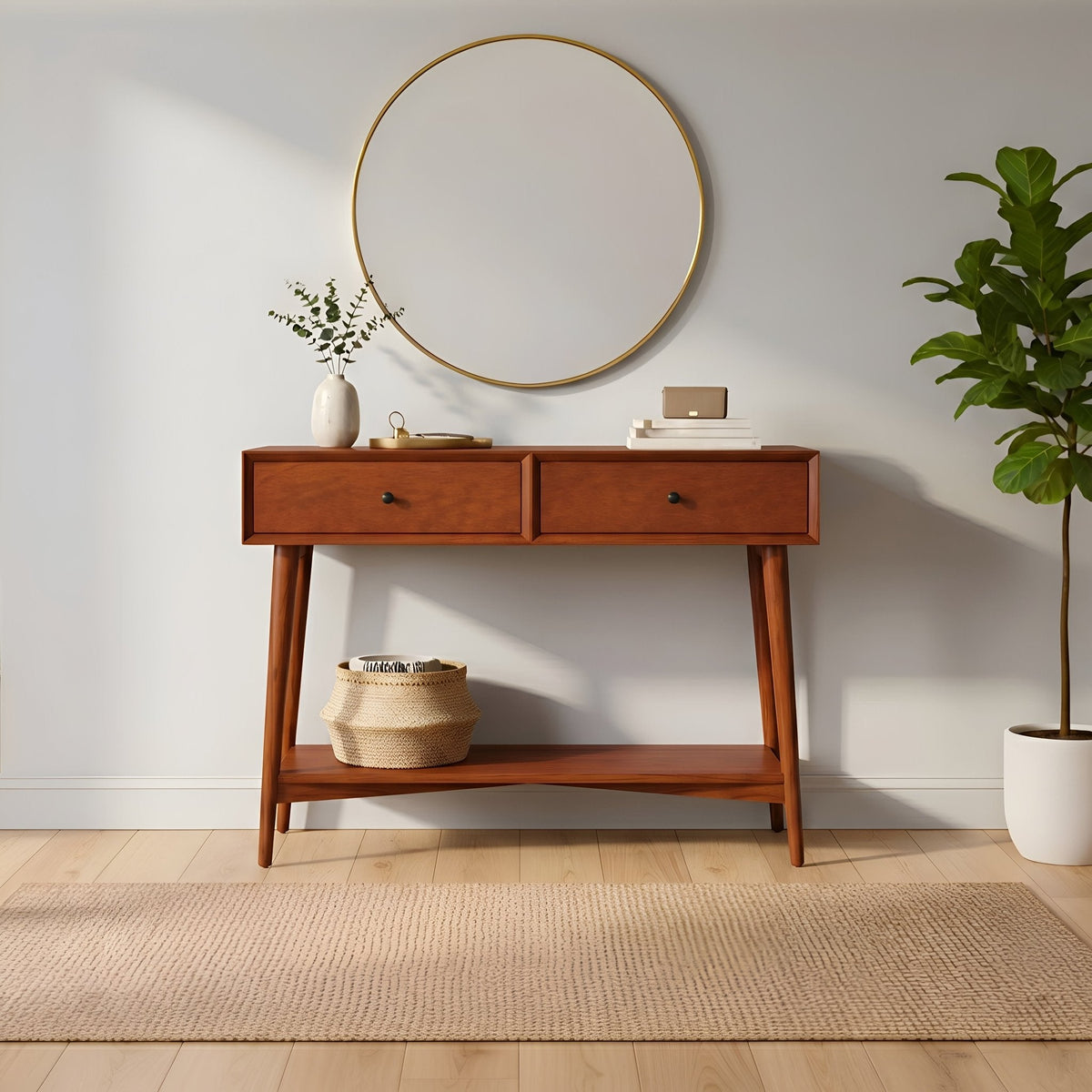 Flynn Console Table - Chestnut