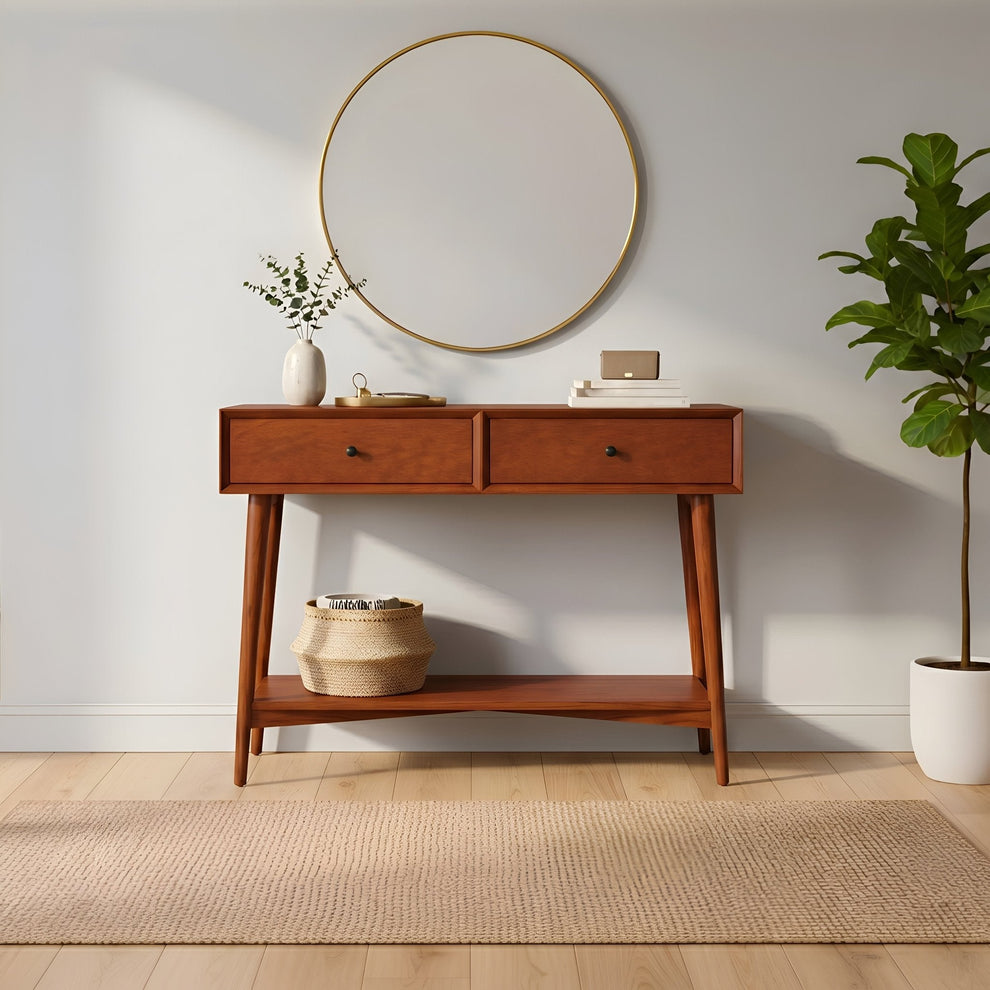 Flynn Console Table - Chestnut