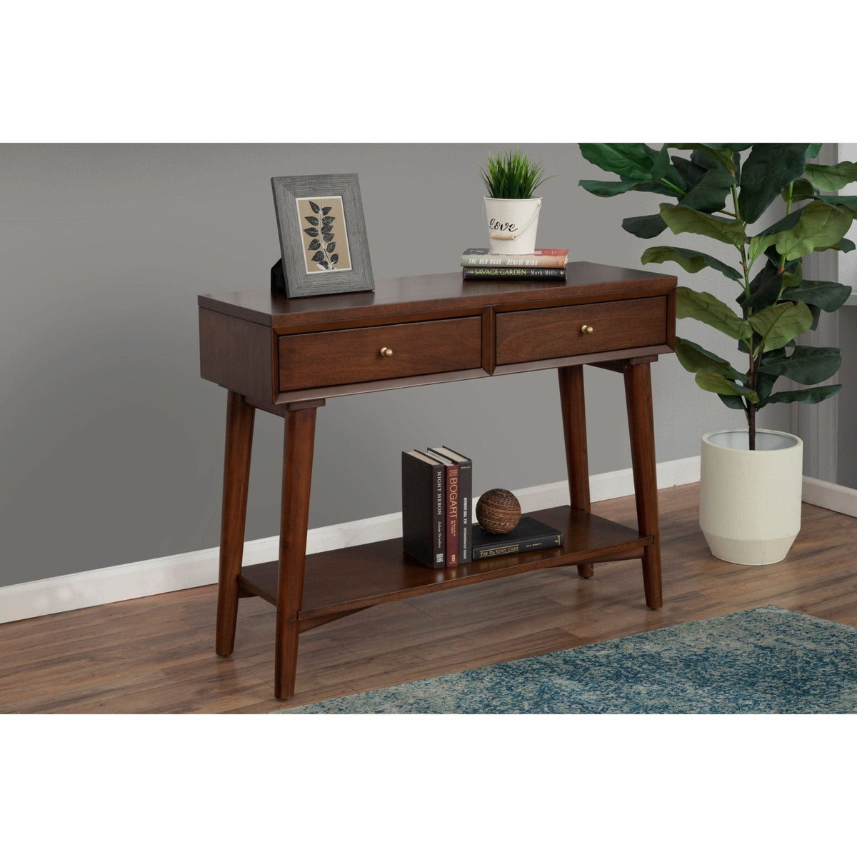 Flynn Console Table - Walnut