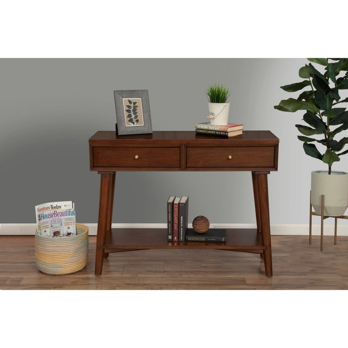 Flynn Console Table - Walnut